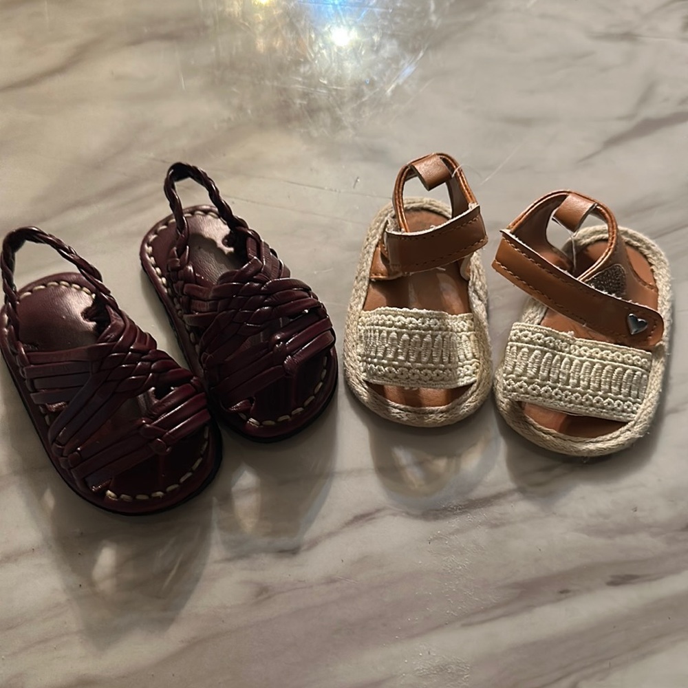 Used infant size 3-6 months sandals